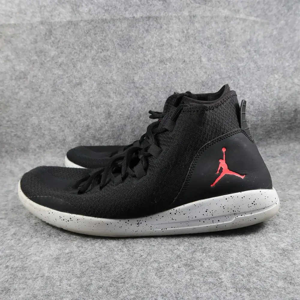 Nike Shoes Mens 12 Air Jordan Sneakers Reveal Basketball Trainers Black Athletic